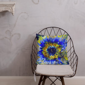 "Blue Bloomin" Premium Pillow