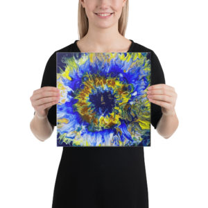 "Blue Bloomin"  12'x 12" Canvas