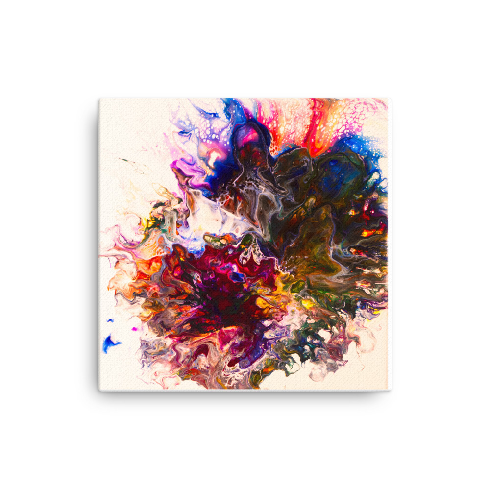 "Color Burst" 12"x12" Canvas