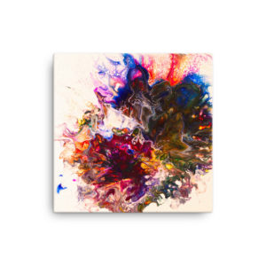 "Color Burst" 16" x16" Canvas