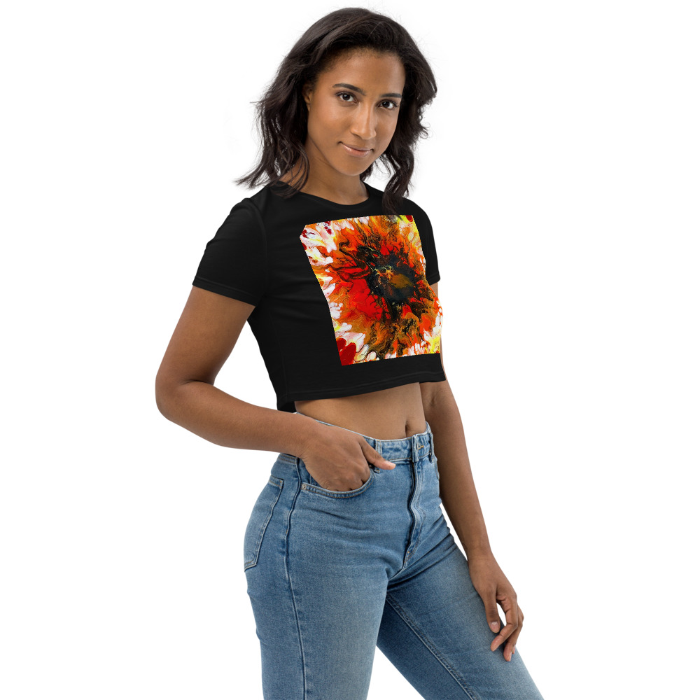 "Eye of Fire" Crop Top - Image 2