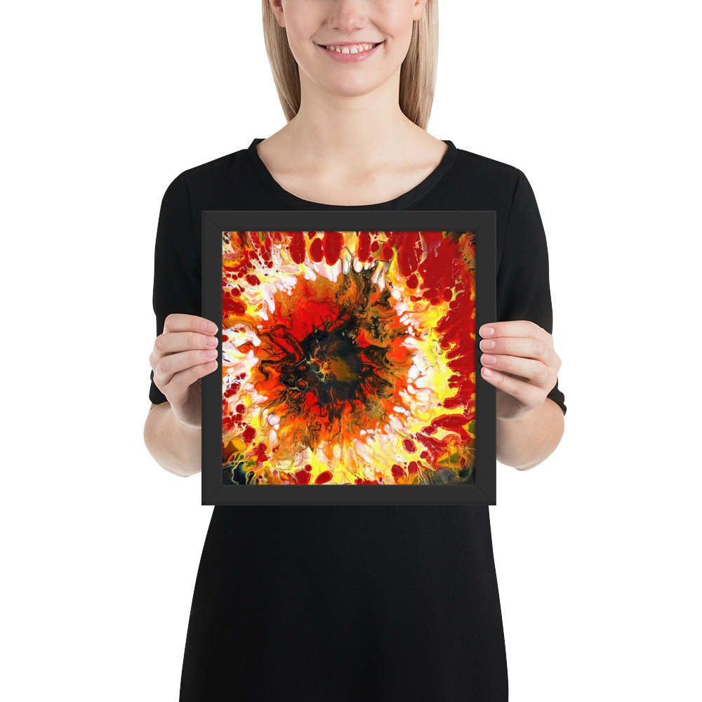 Framed  Eye of Fire photo paper poster - Image 2