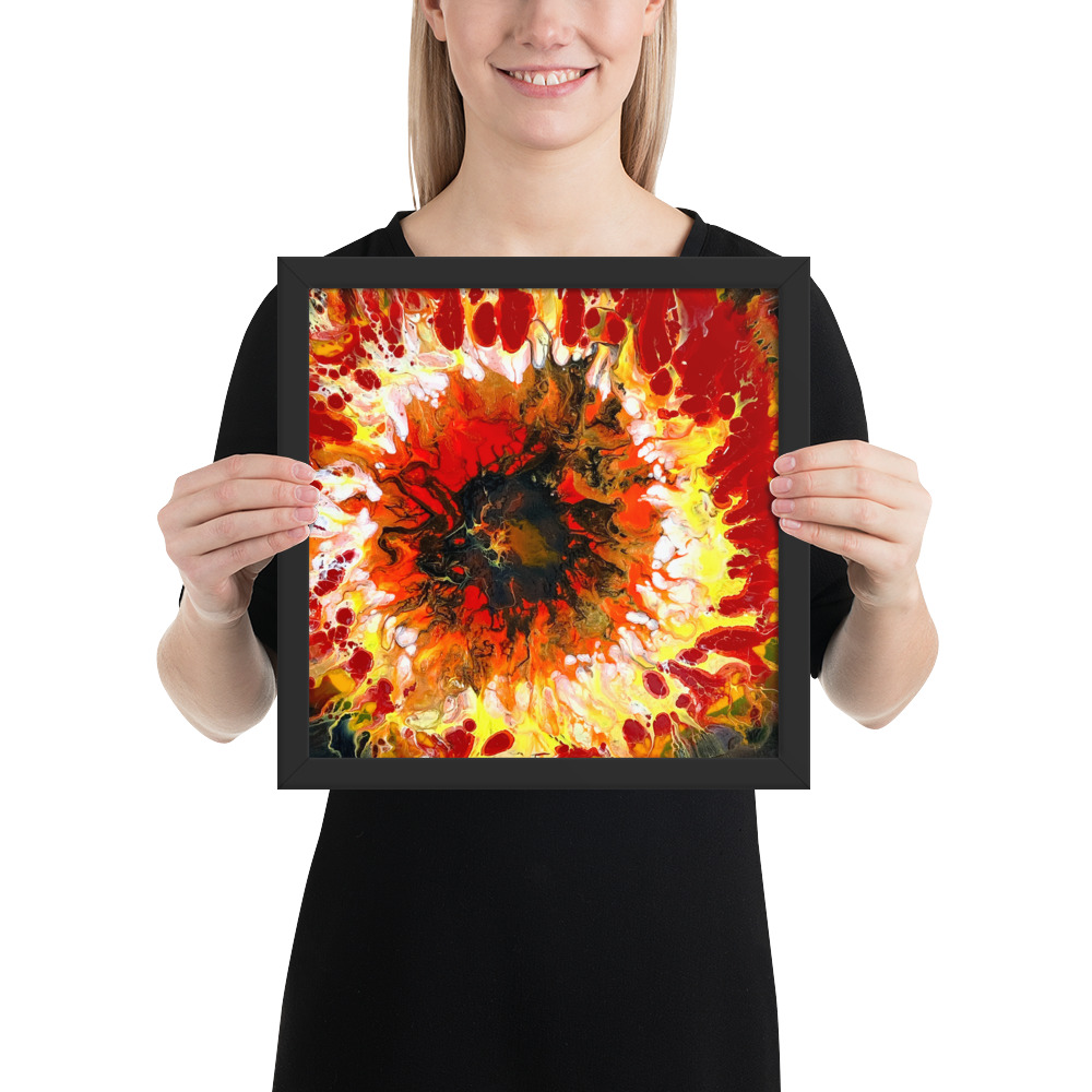 Framed  Eye of Fire photo paper poster - Image 3