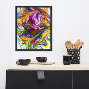 "Color My World" Framed photo paper poster