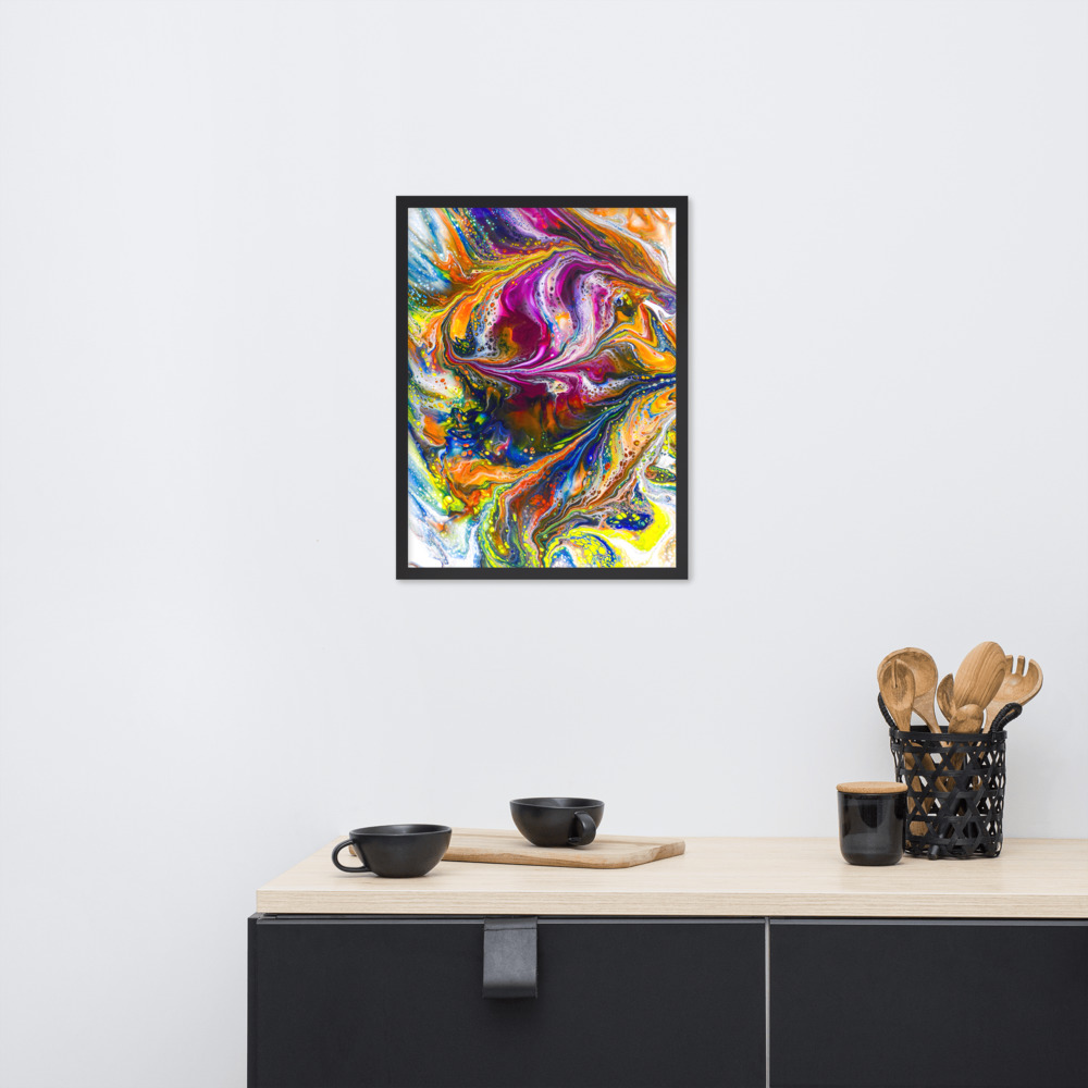 "Color My World" Framed photo paper poster - Image 2