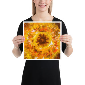 "SunFlower Burst" Photo paper poster