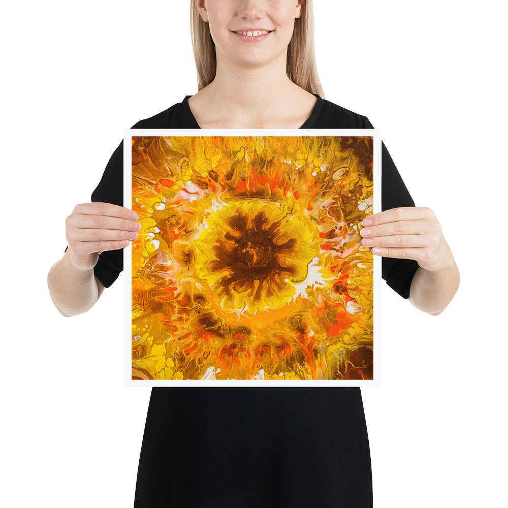 "SunFlower Burst" Photo paper poster - Image 2