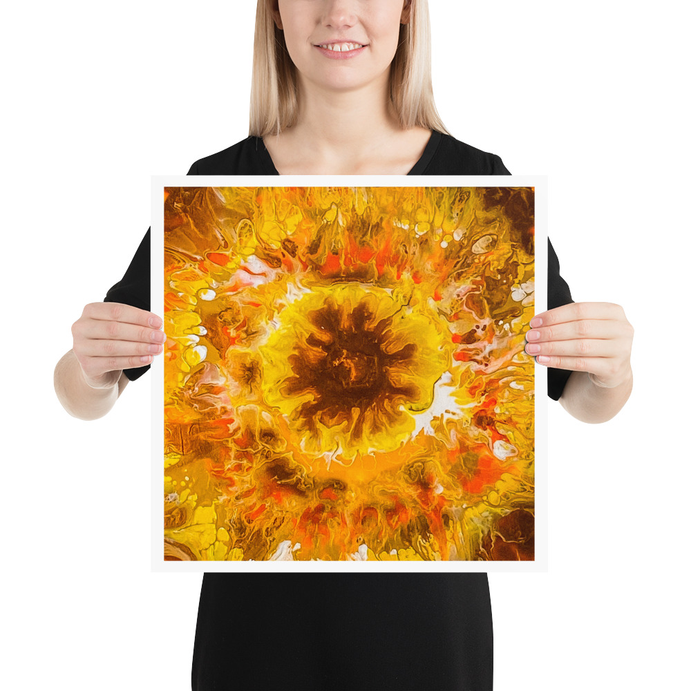 "SunFlower Burst" Photo paper poster - Image 3