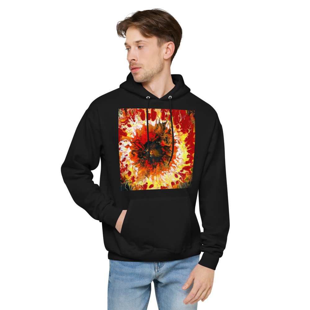 Eye of the Fire Unisex fleece hoodie - Image 3
