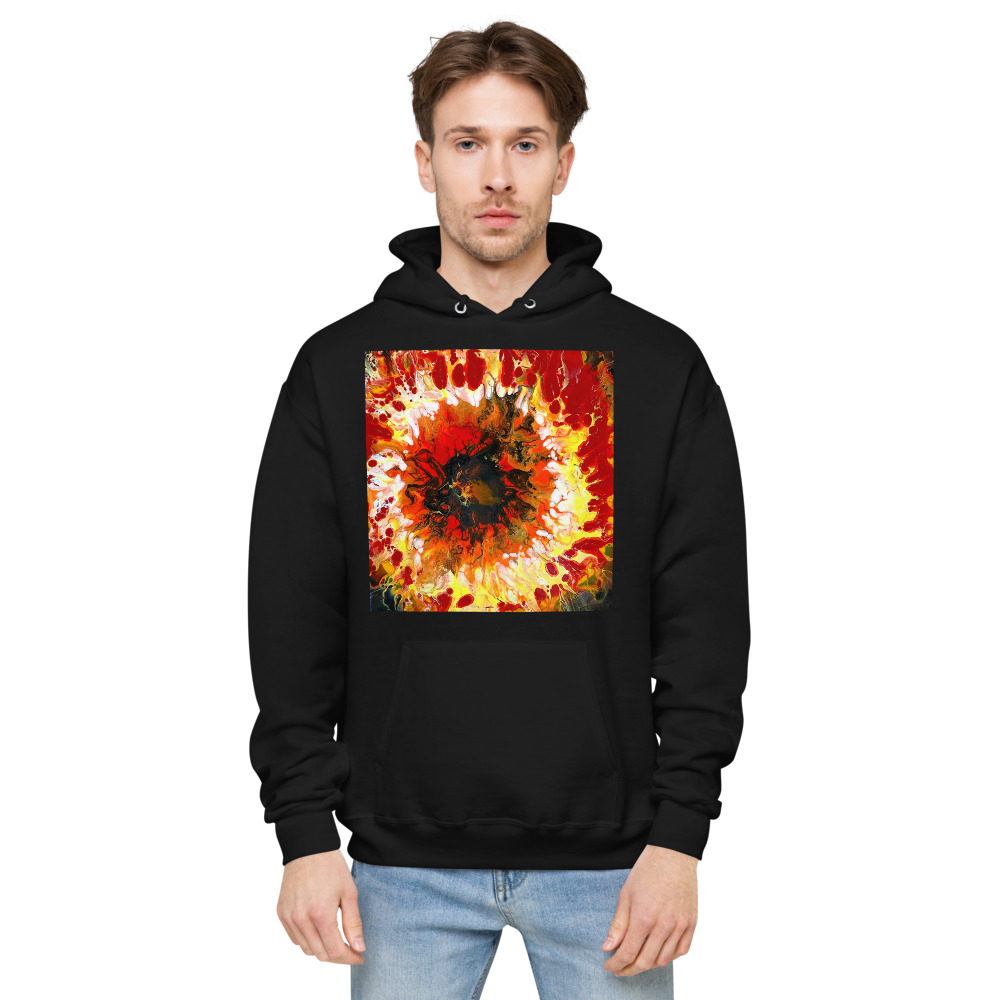 Eye of the Fire Unisex fleece hoodie