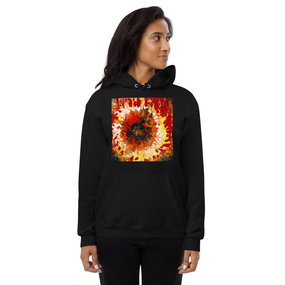 Eye of the Fire Unisex fleece hoodie - Image 2