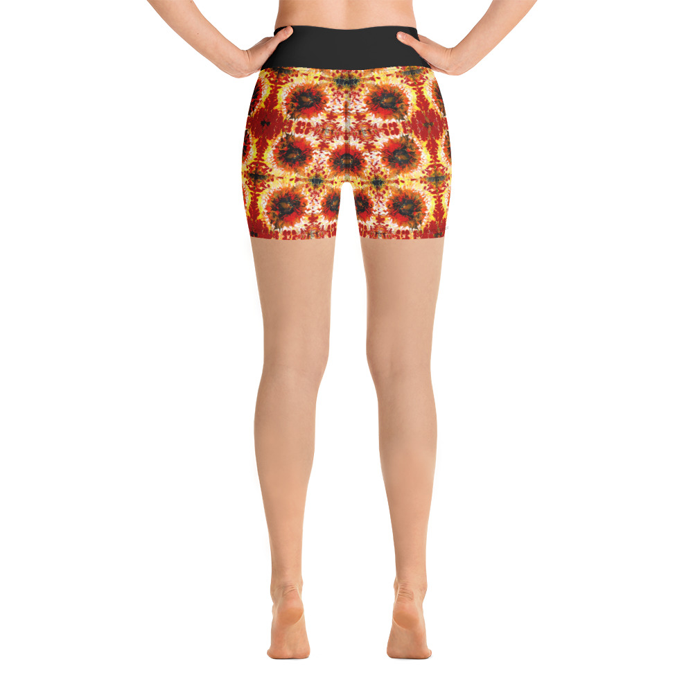"Eye of Fire" Yoga Shorts - Image 4