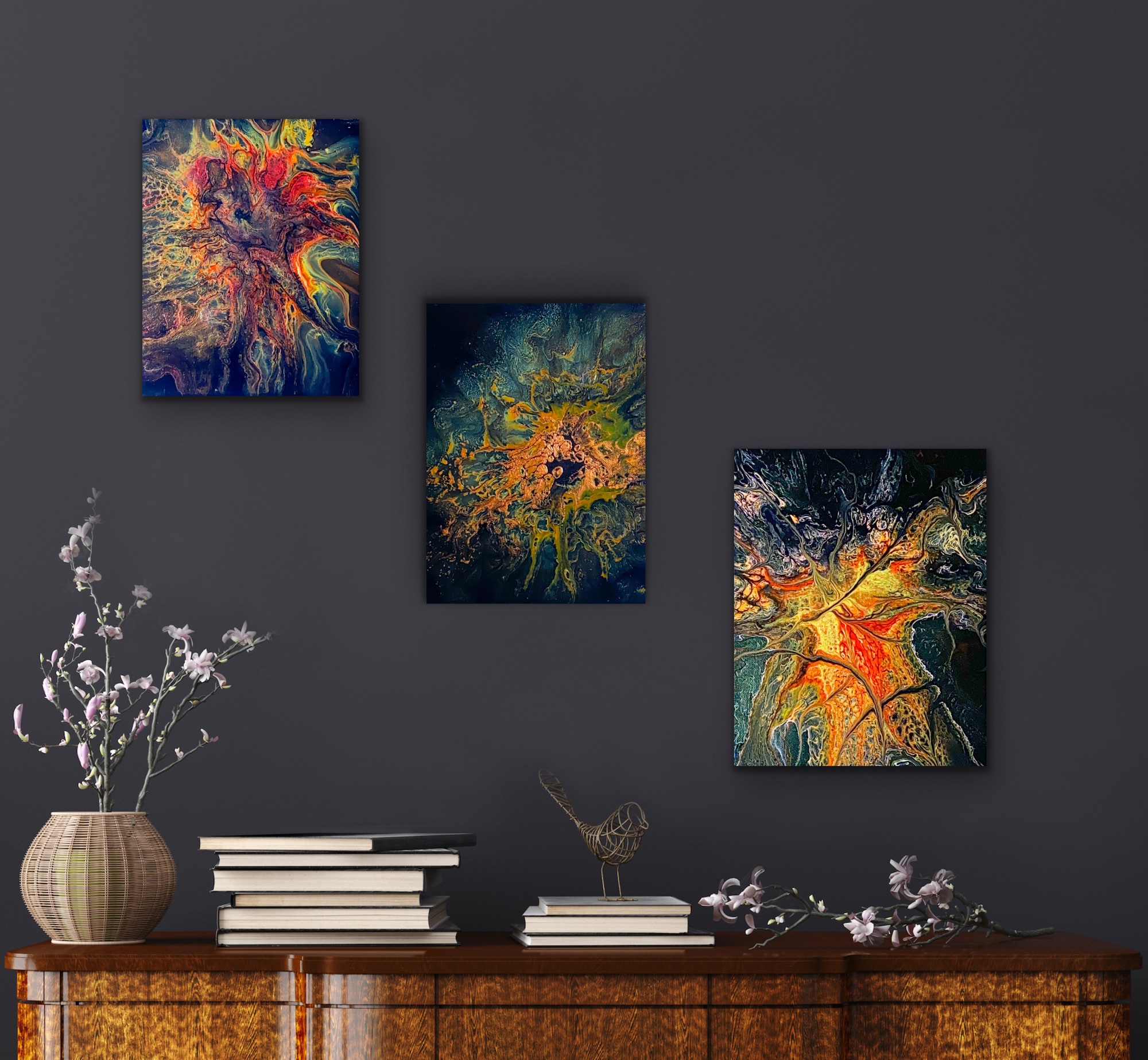 Exploding Stars-Set of 3-SOLD - Image 2