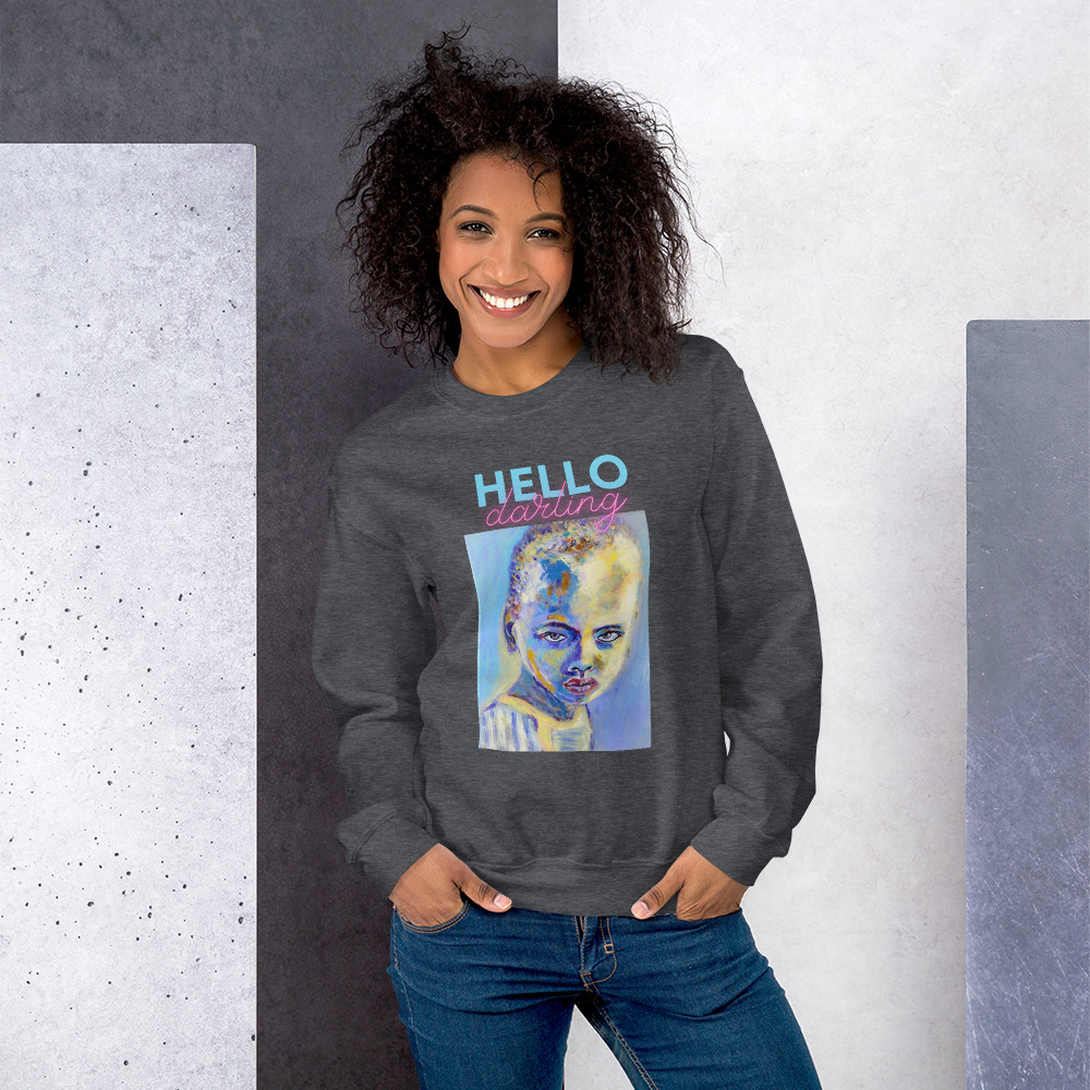 "Yes, I'm Pretty!" Unisex Sweatshirt - Image 2