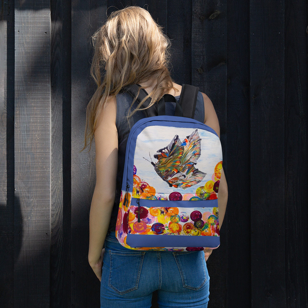 In Flight Blue Backpack