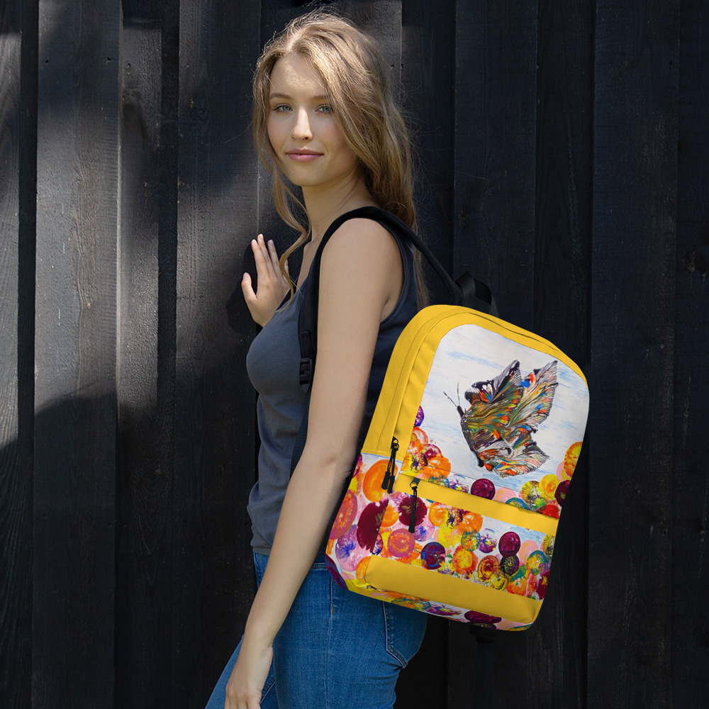 In Flight Yellow Backpack - Image 3