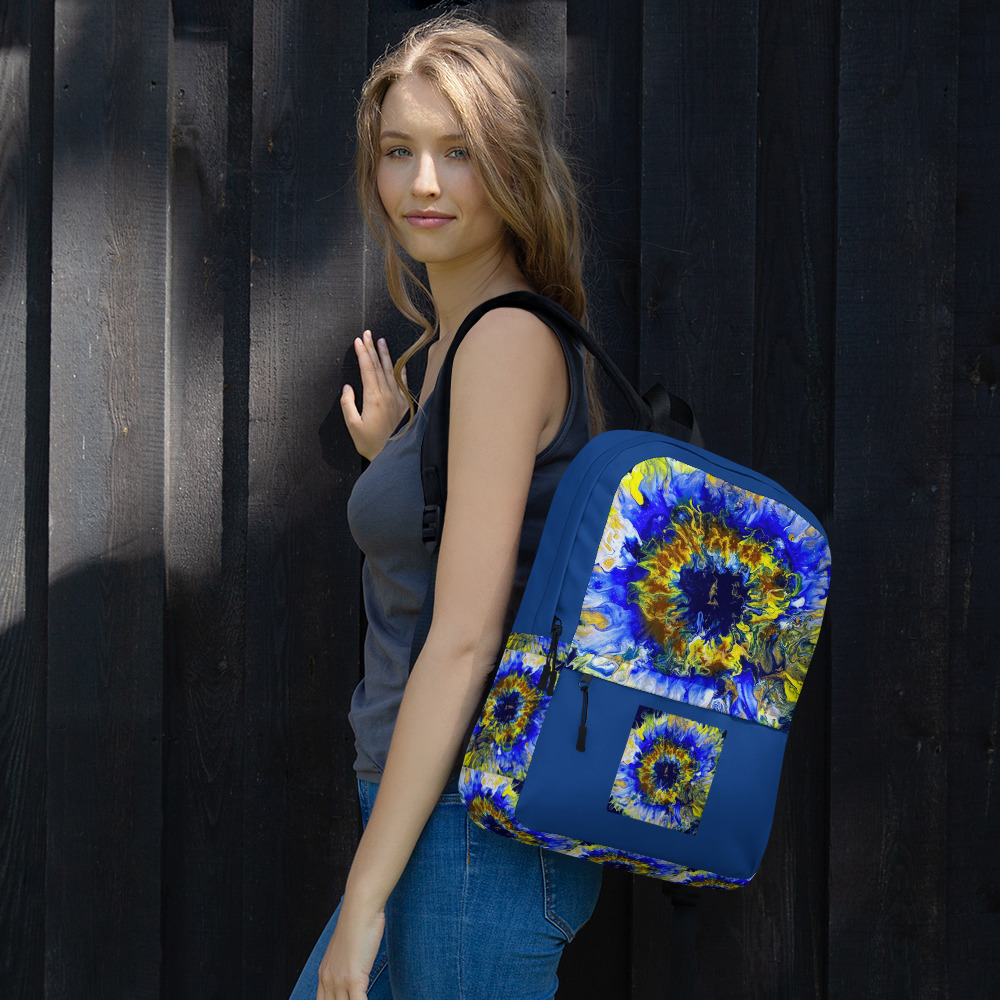 Blue Bloomin (Blue) Backpack - Image 3