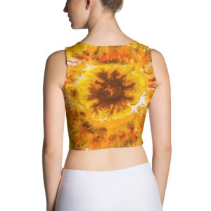Sunflower Burst Crop Top