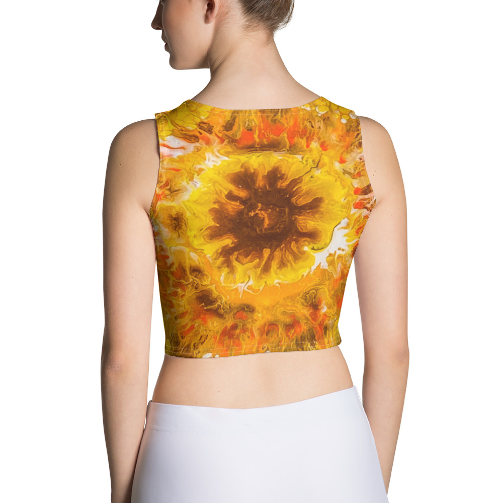 Sunflower Burst Crop Top