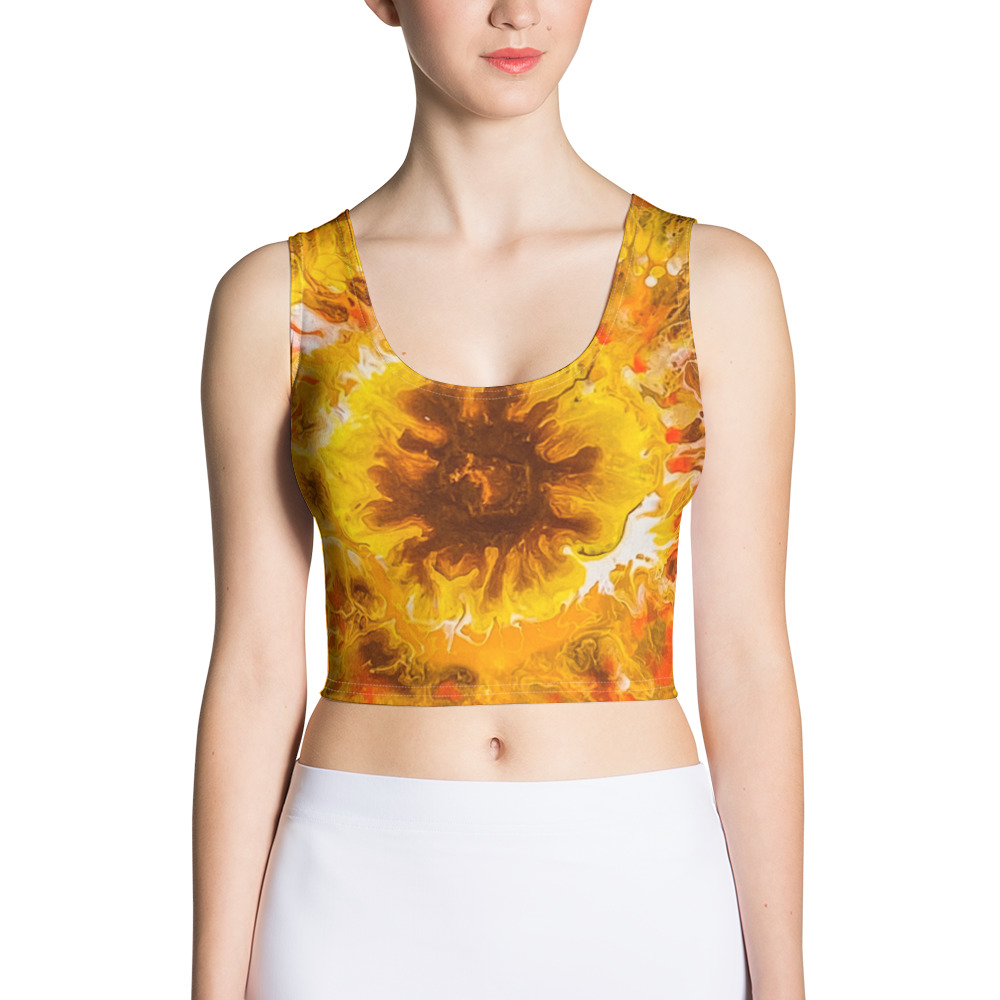 Sunflower Burst Crop Top - Image 2
