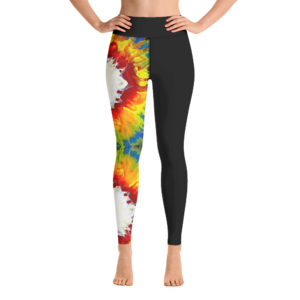 "Let Your PRIDE shine Through"  Black Yoga Leggings