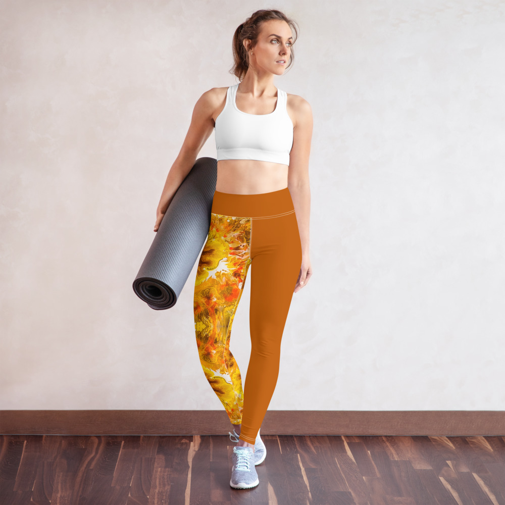 Sunflower Burst Yoga Leggings