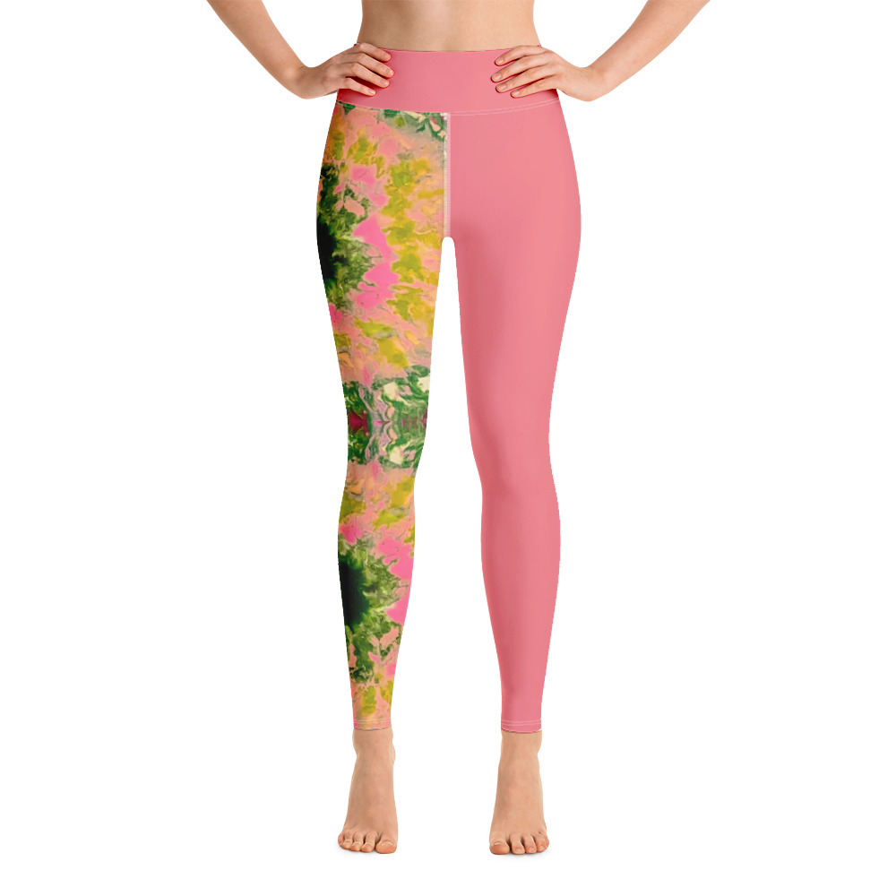 Pink Goes well with Green (Pink) Yoga Leggings
