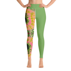 Pink Goes well with Green (Green) Yoga Leggings