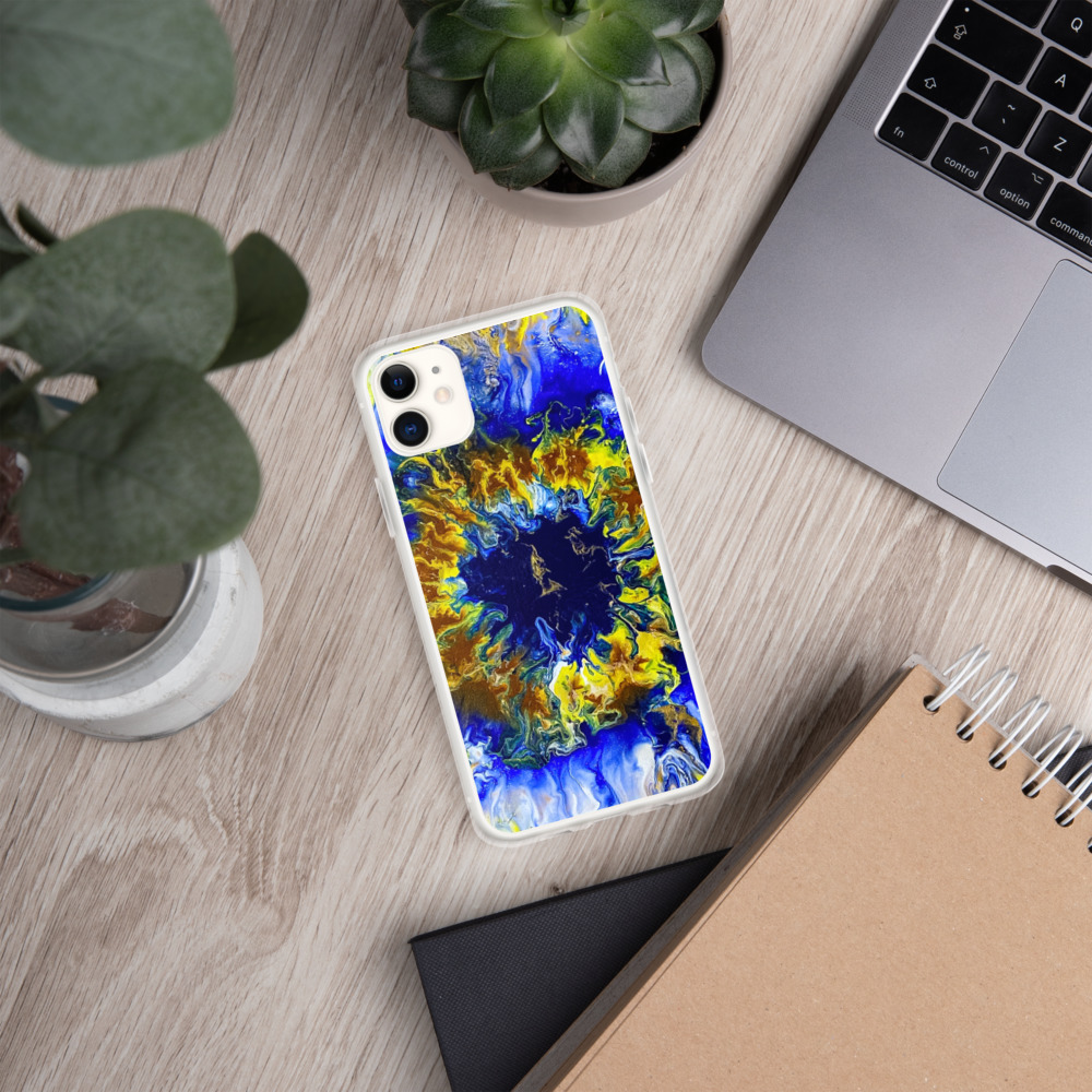 Blue Bloomin Phone Case - Image 3