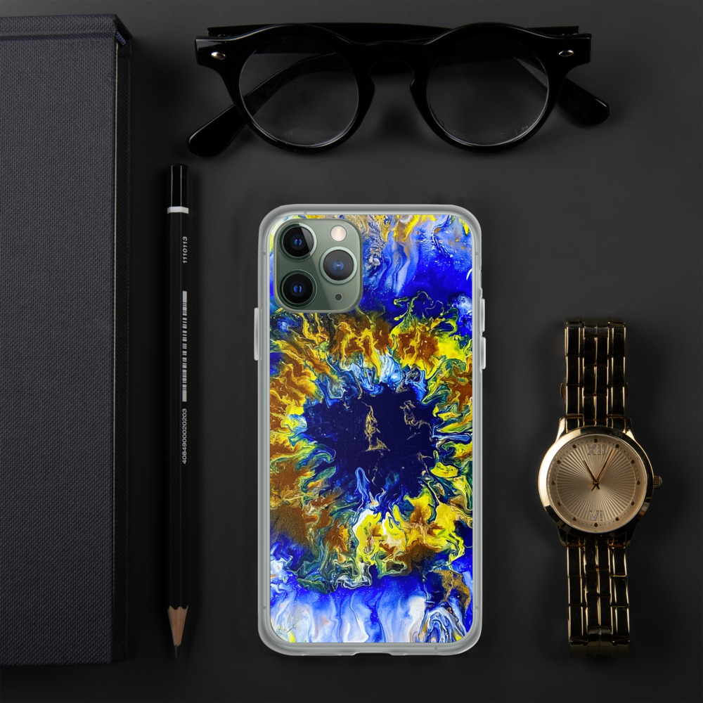 Blue Bloomin Phone Case - Image 4