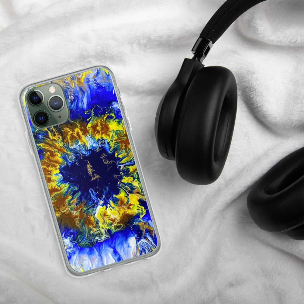 Blue Bloomin Phone Case - Image 5