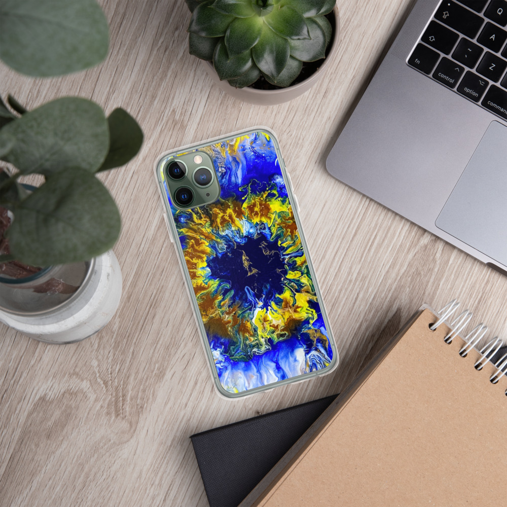 Blue Bloomin Phone Case - Image 6