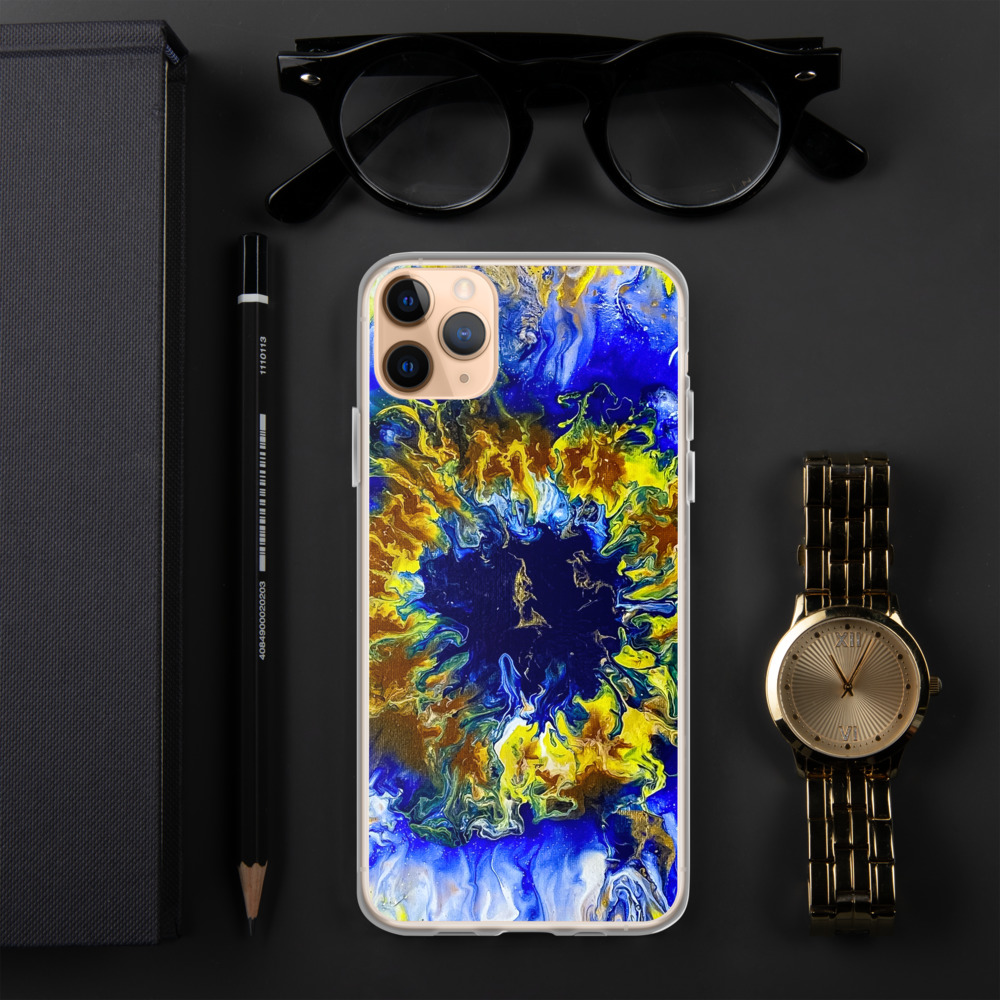 Blue Bloomin Phone Case - Image 7