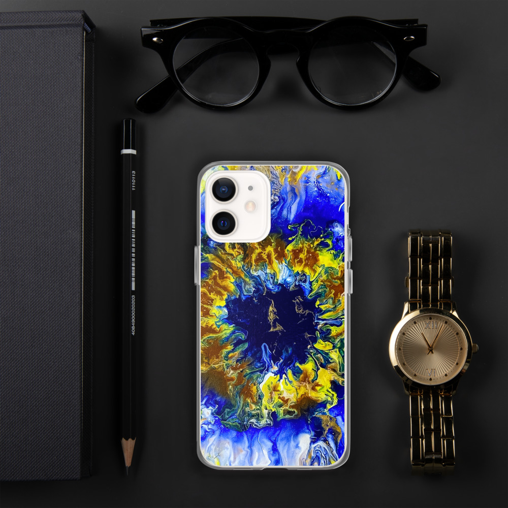 Blue Bloomin Phone Case - Image 10