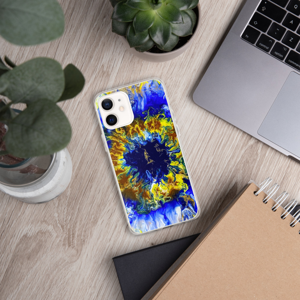 Blue Bloomin Phone Case - Image 12