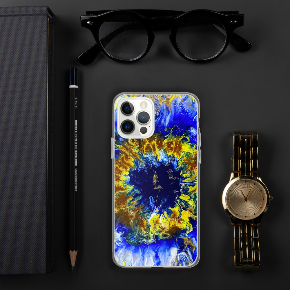 Blue Bloomin Phone Case - Image 13