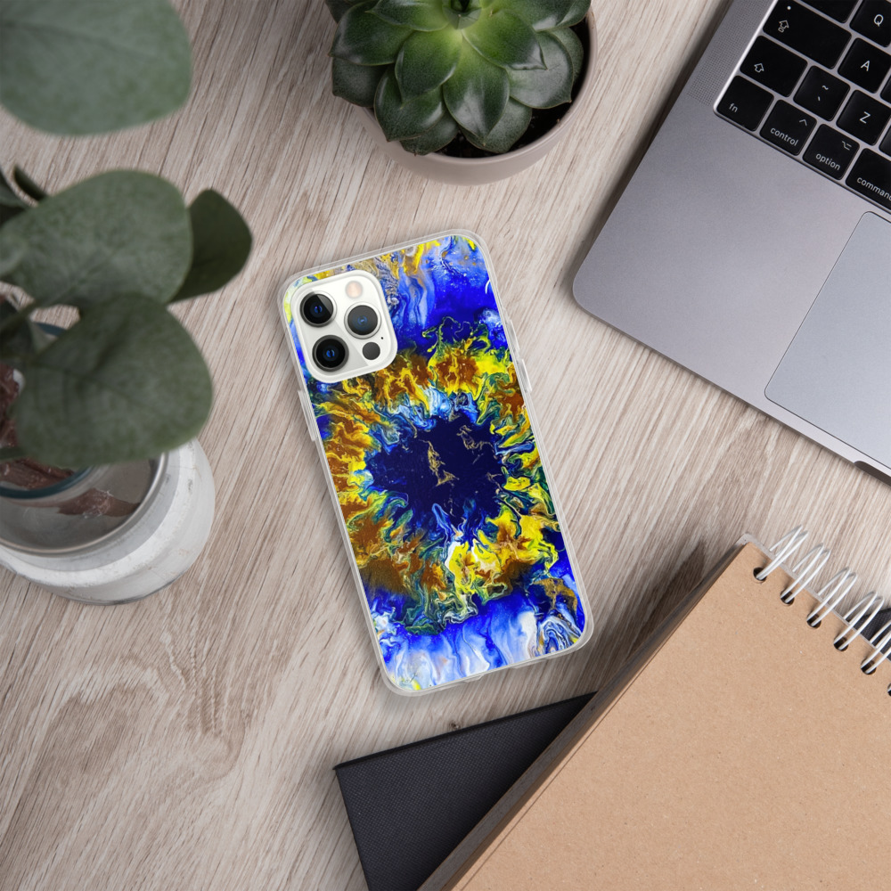 Blue Bloomin Phone Case - Image 15