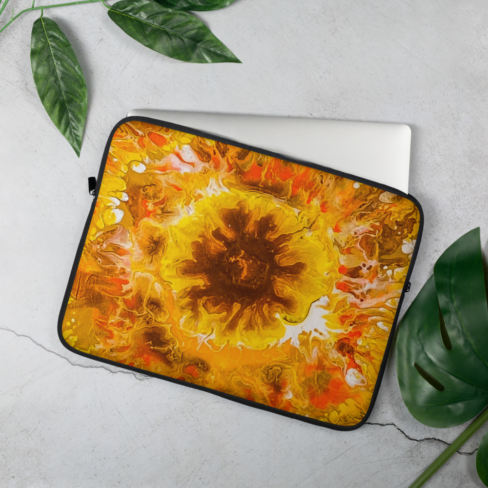 Sunflower Burst Laptop Sleeve - Image 2