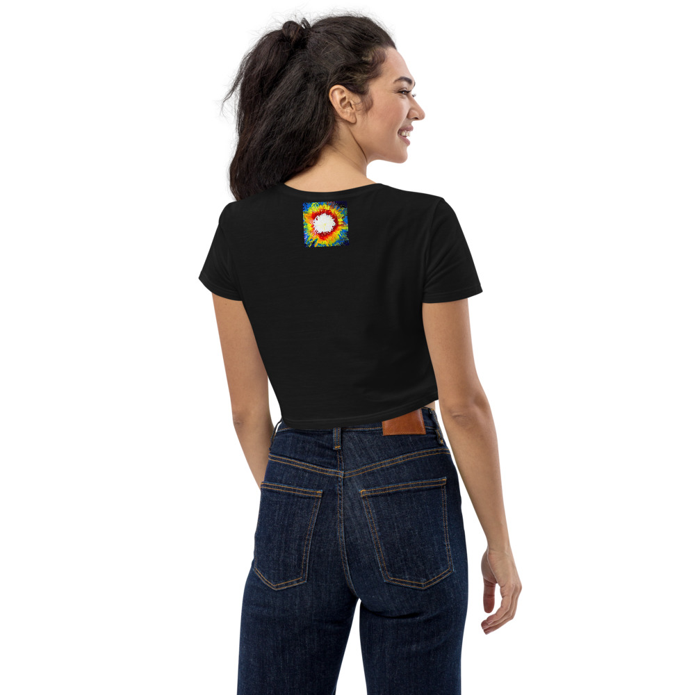 "Let Your PRIDE Shine Through" Organic Crop Top - Image 4