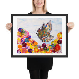 In Flight Framed photo paper poster
