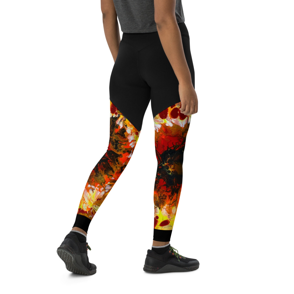 Eye of Fire Sports Leggings - Image 4