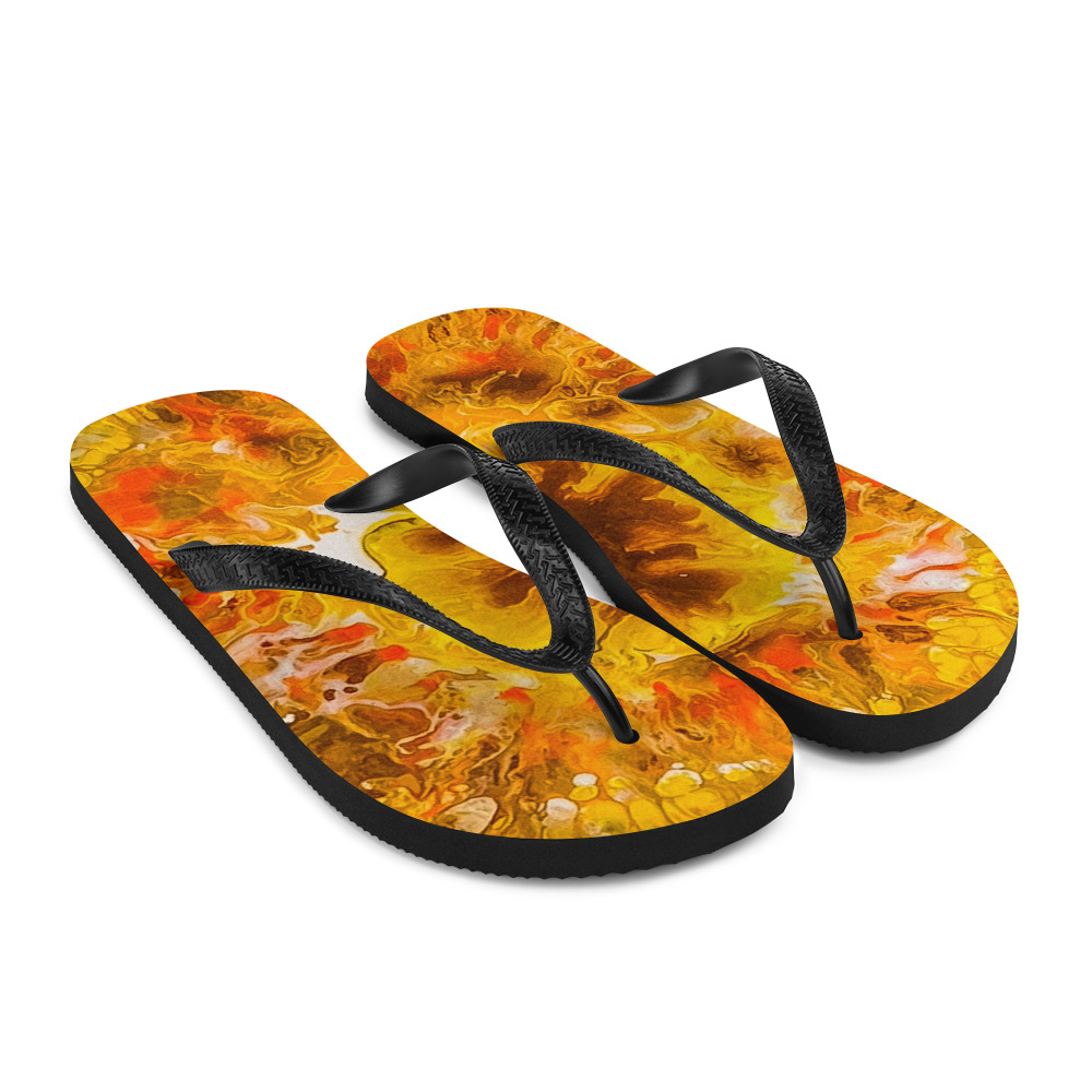 Sunflower Burst Flip-Flops - Image 7