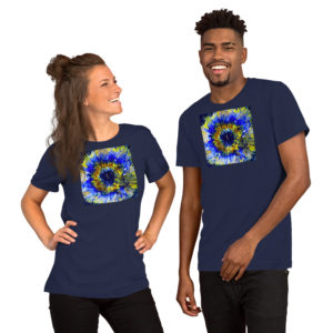 Blue Bloomin Short-Sleeve Unisex T-Shirt
