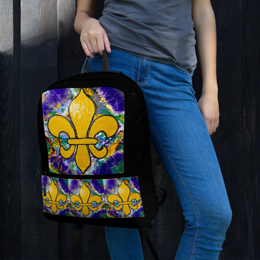 "It's Mardi Gras Time!" Backpack - Image 2