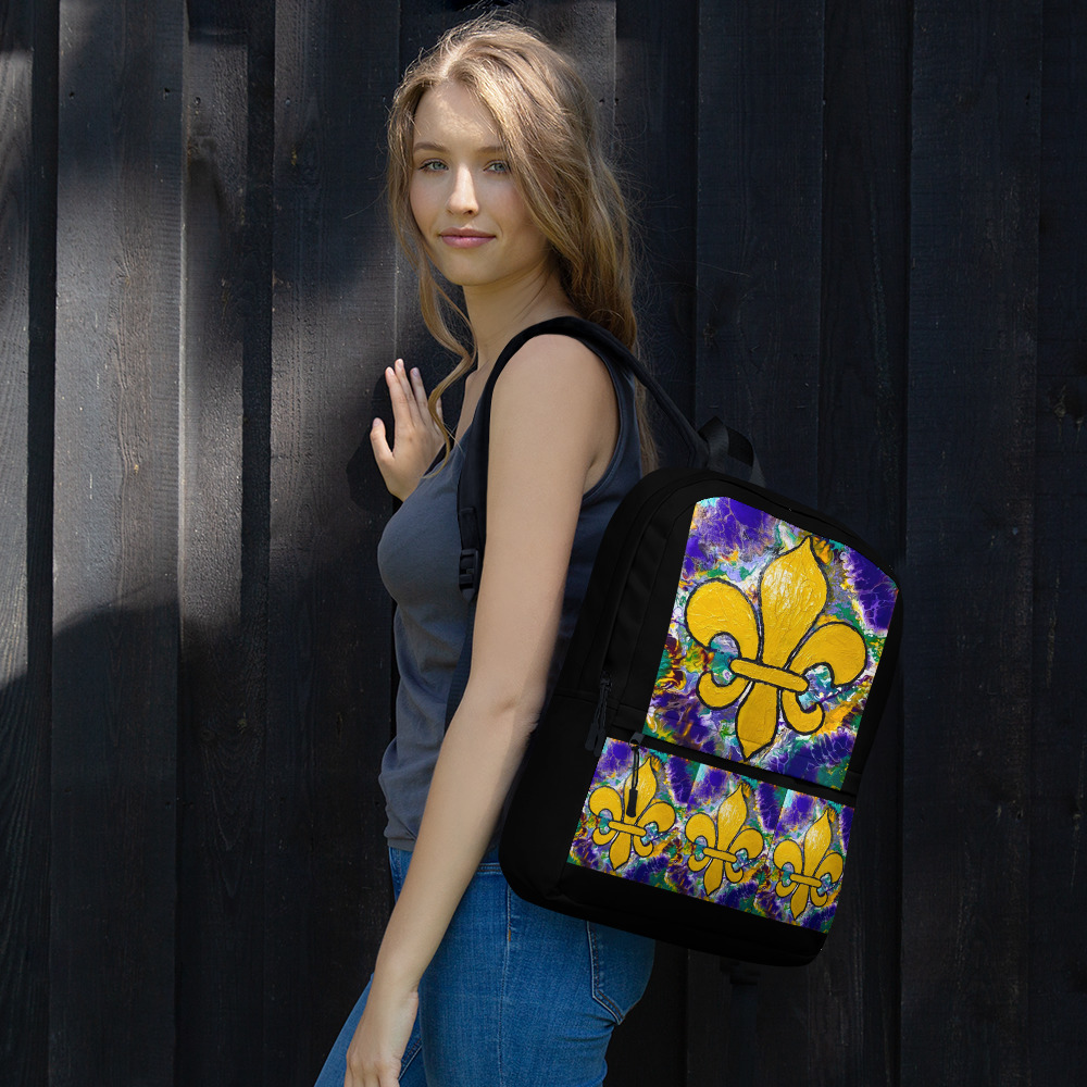"It's Mardi Gras Time!" Backpack - Image 3