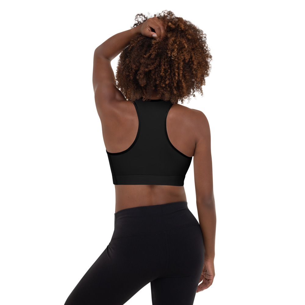 "It's Mardi Gras Time!" Padded Sports Bra - Image 5