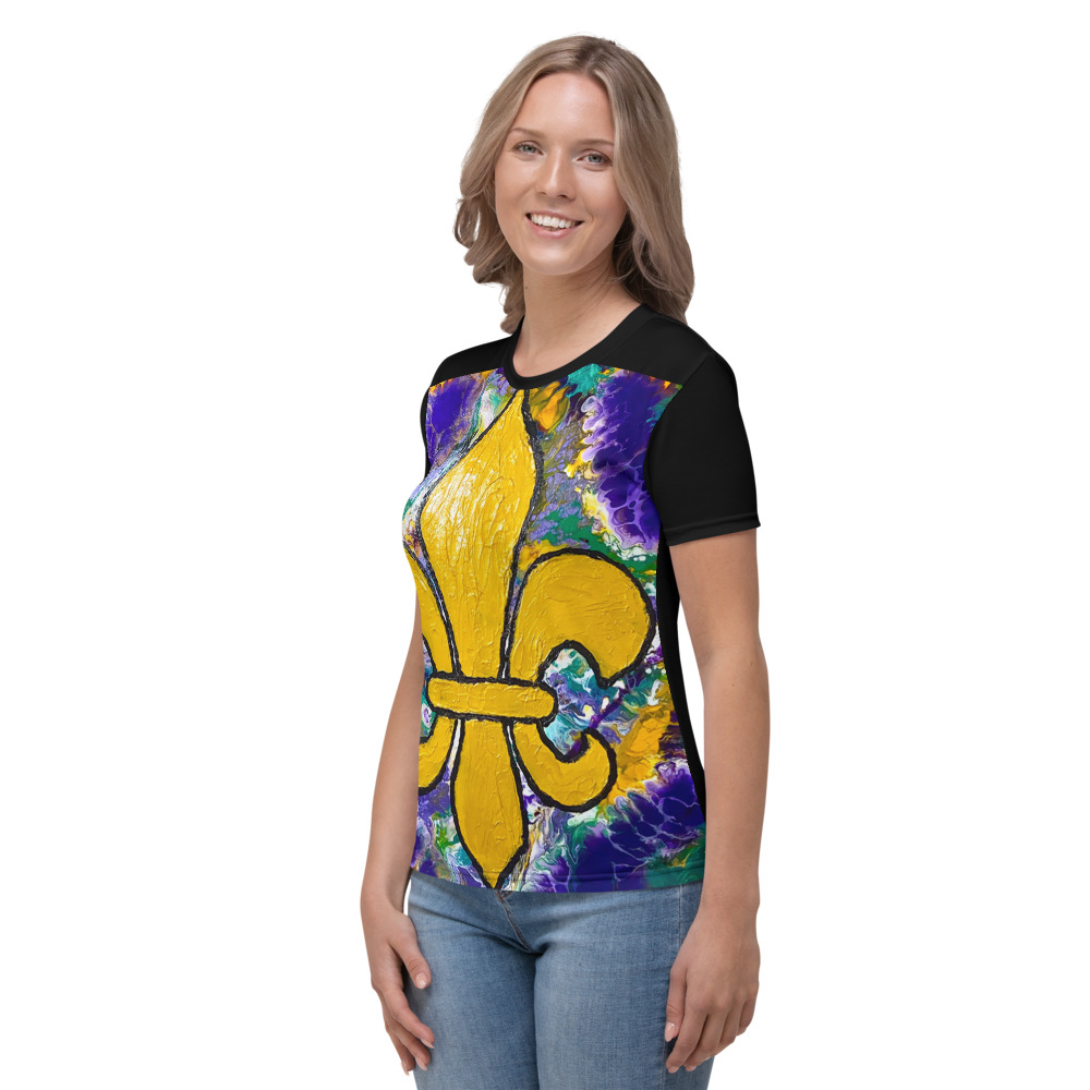 "It's Mardi Gras Time" Women's T-shirt - Image 3