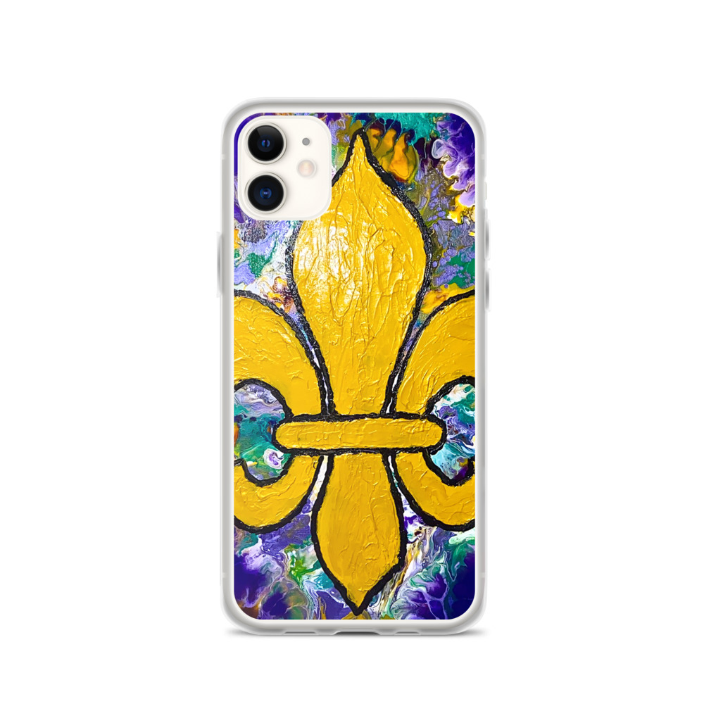 "It's Mardi Gras Time" iPhone Case - Image 2