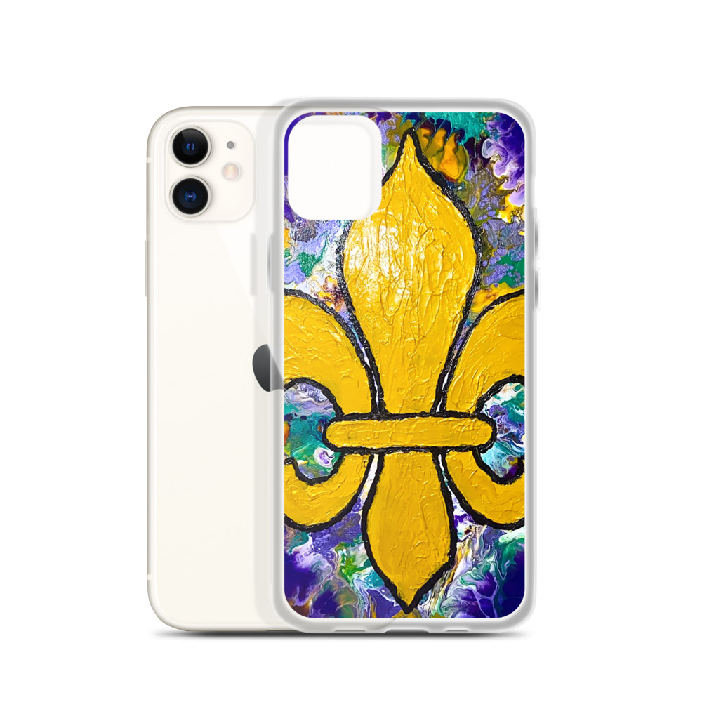 "It's Mardi Gras Time" iPhone Case