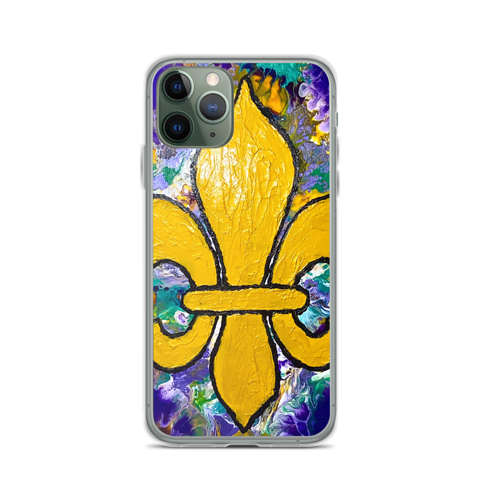 "It's Mardi Gras Time" iPhone Case - Image 3